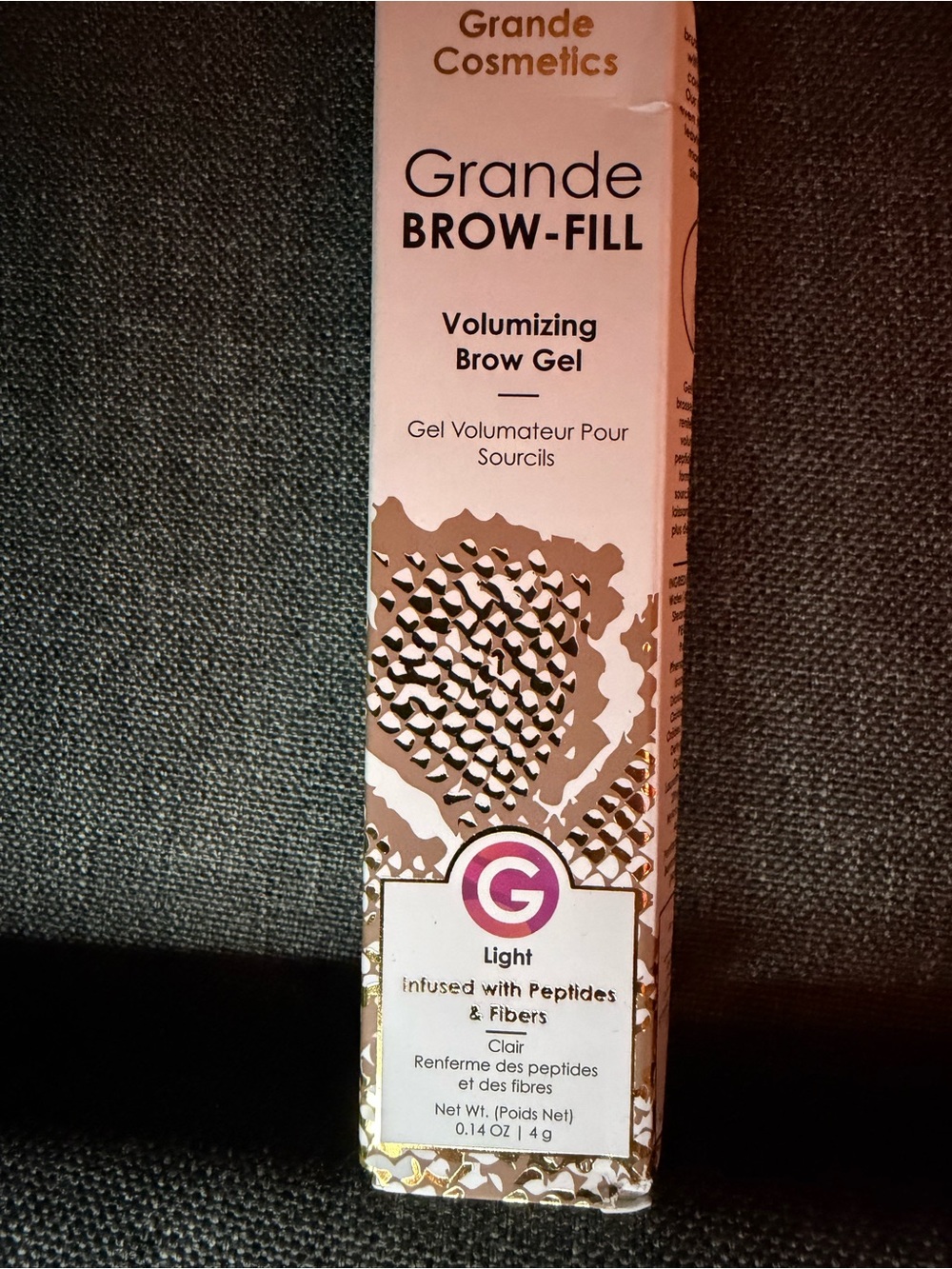 GrandeBROW-FILL Volumizing Brow Gel — Light